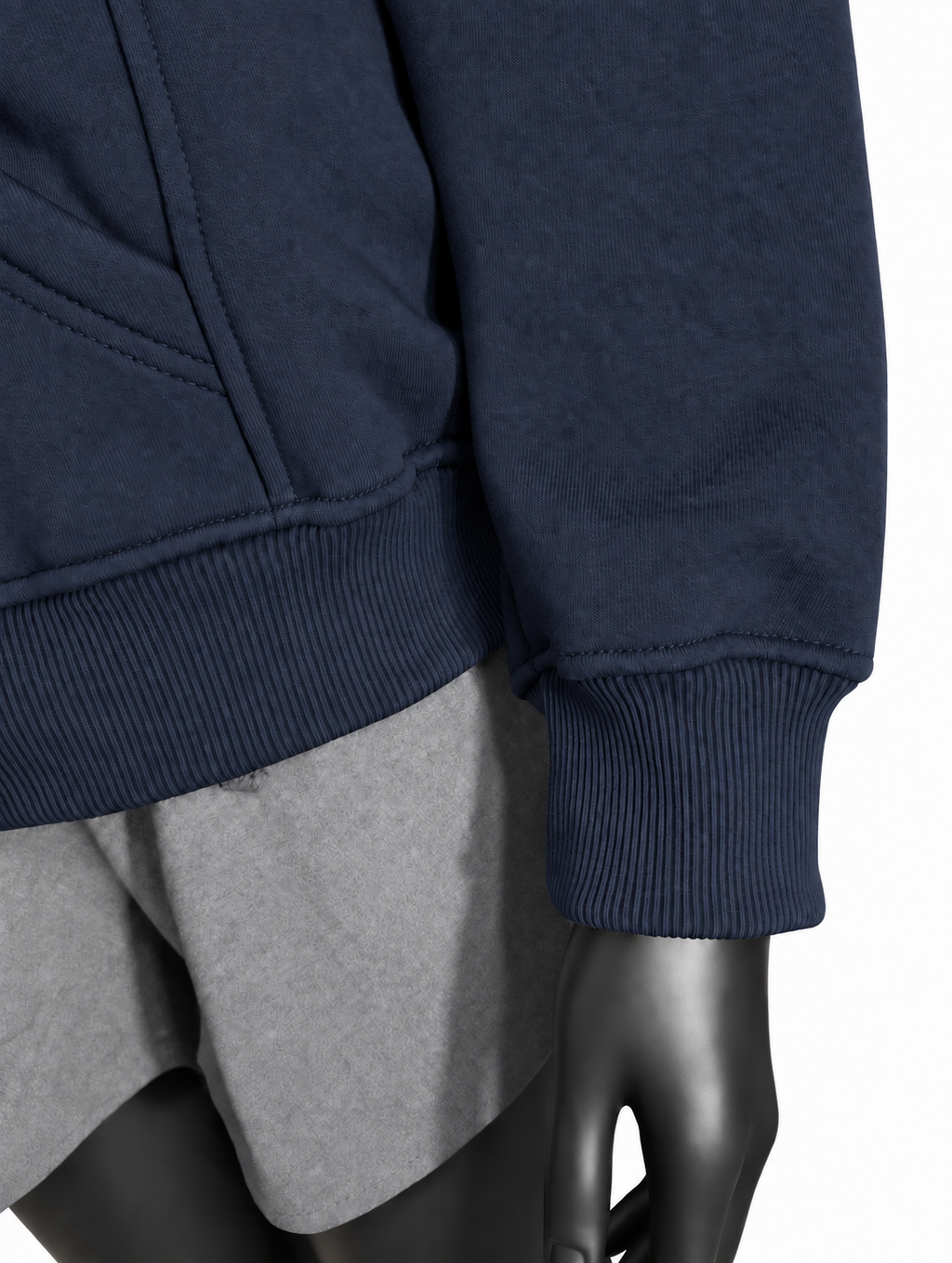 Lalesia Cocoon Hoodie – Mitternachtsblau