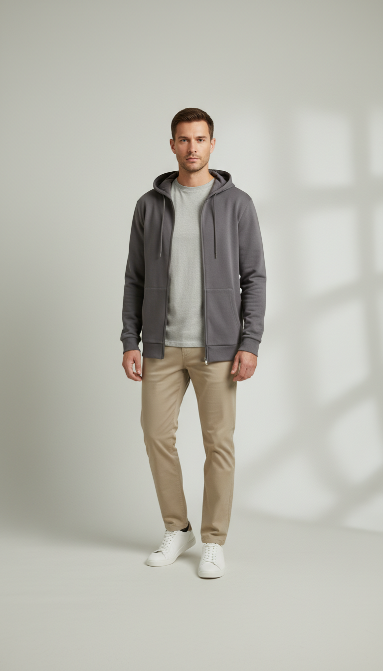 Unisex Hoodie in Graphitgrau