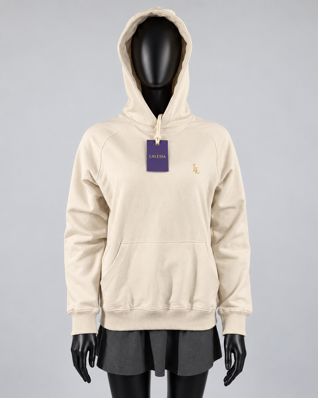 Lalesia AURA Light Hoodie – Elfenbein