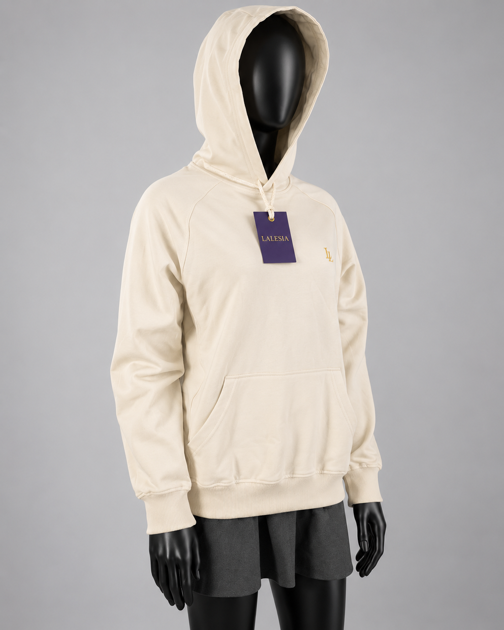 Lalesia AURA Light Hoodie – Elfenbein