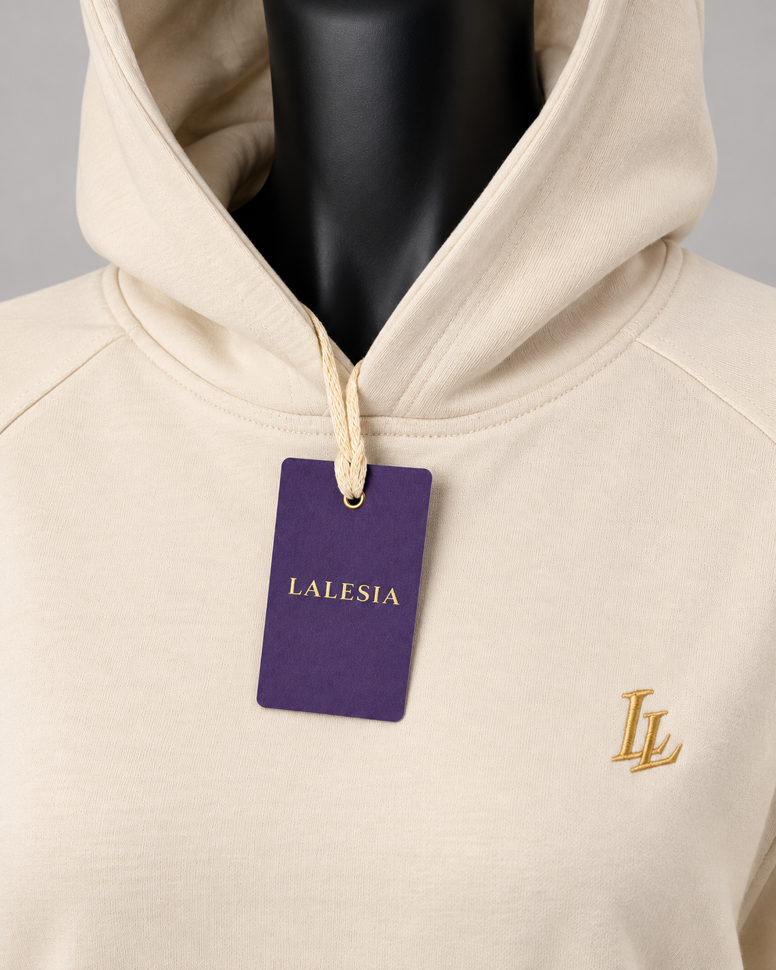 Lalesia AURA Light Hoodie – Elfenbein