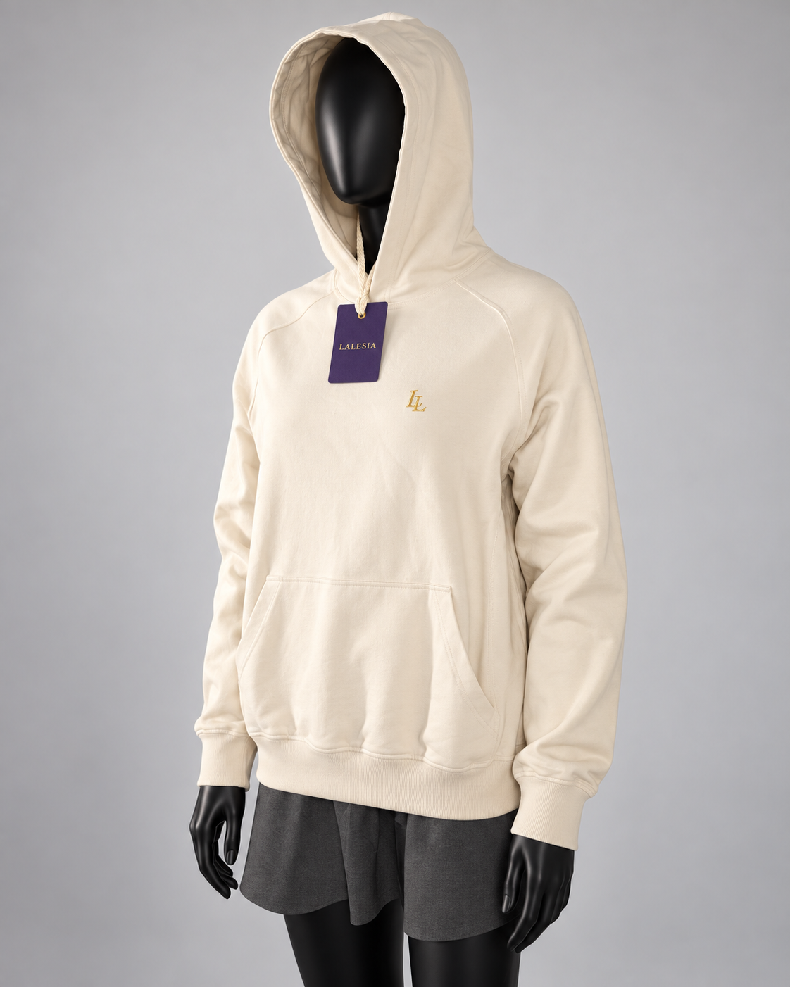 Lalesia AURA Light Hoodie – Elfenbein