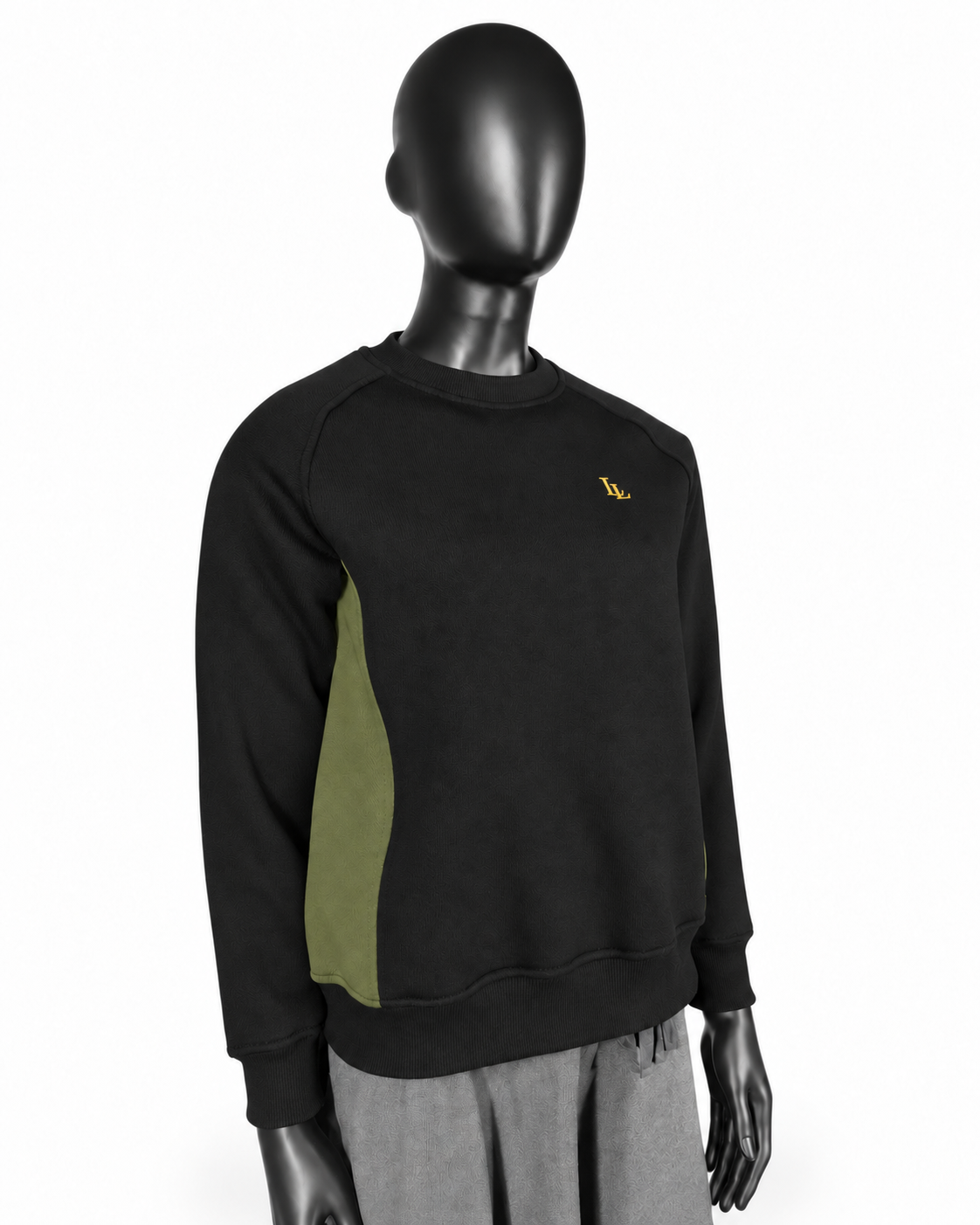Lalesia Comfort Luxe Sweatshirt – Schwarz & Oliv
