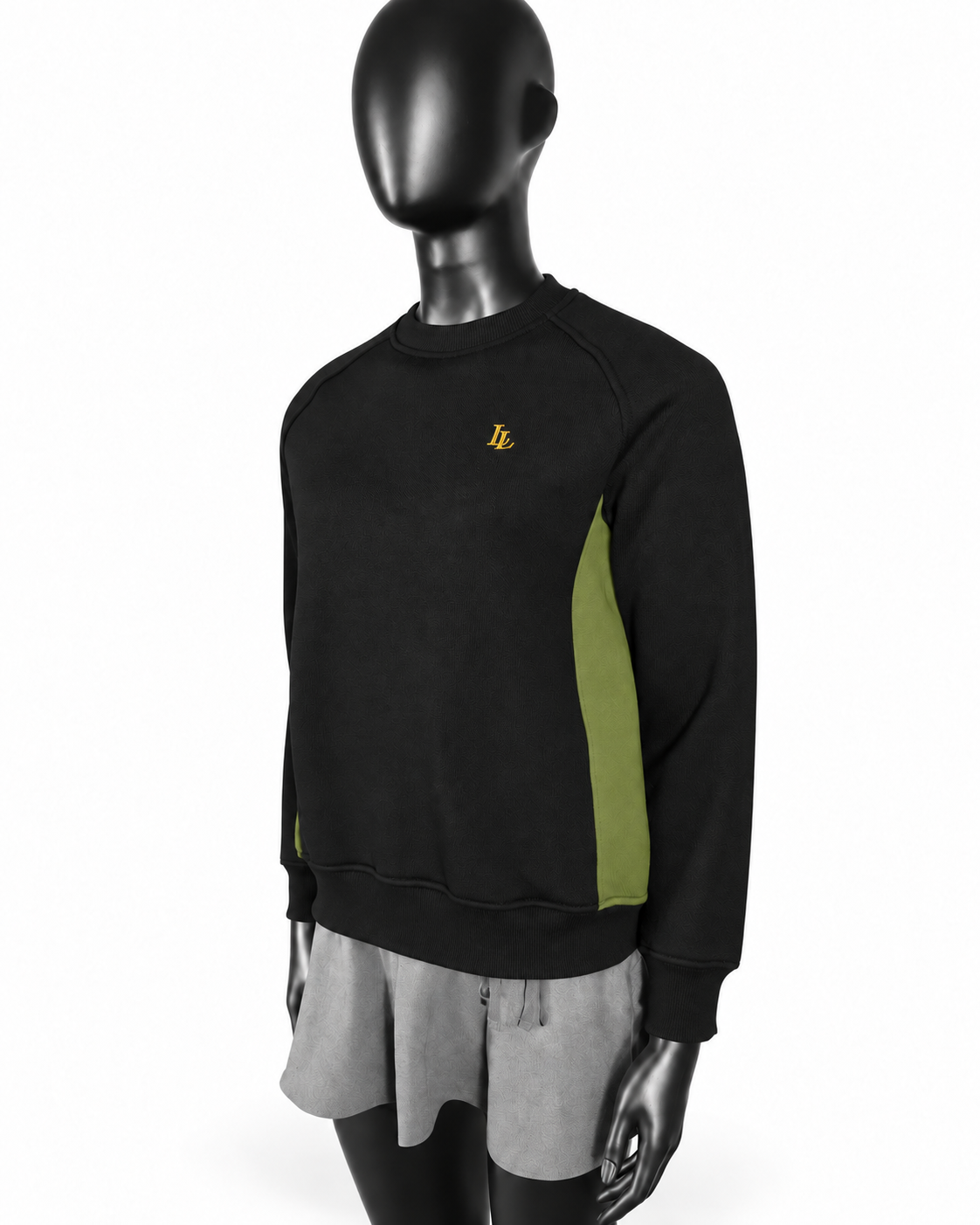 Lalesia Comfort Luxe Sweatshirt – Schwarz & Oliv