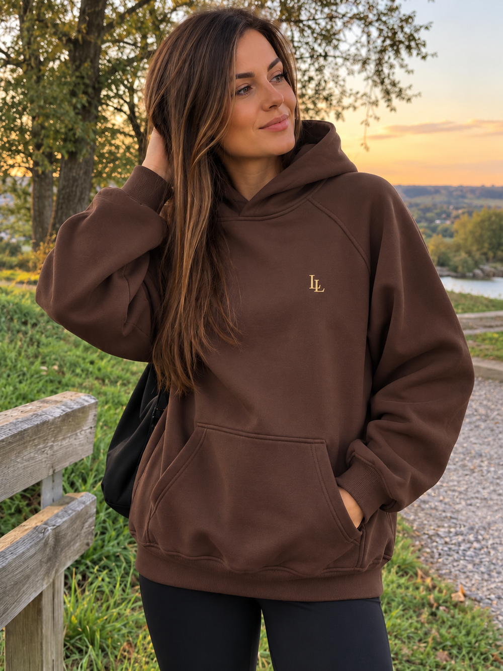 Lalesia Cocoon Hoodie – Chocoladebruin
