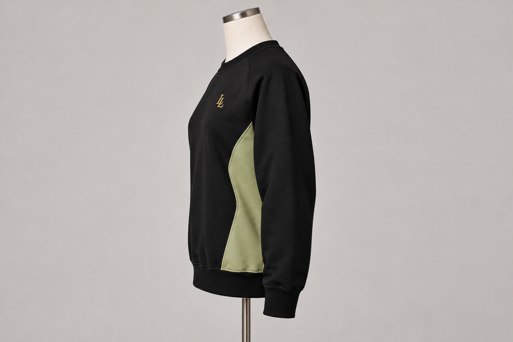 Lalesia Comfort light sweatshirt – Schaufensterpuppe Seitenansicht links