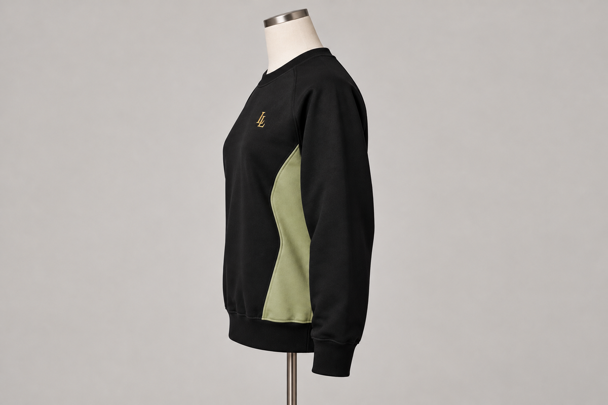 Lalesia Comfort light sweatshirt – Schaufensterpuppe Seitenansicht links
