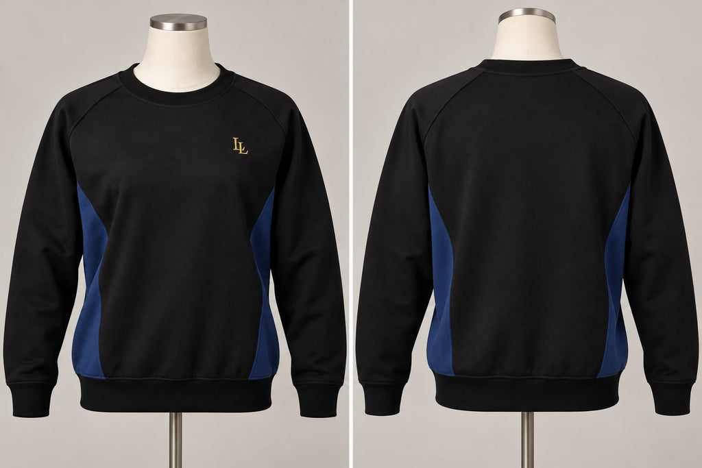 Lalesia Light Sweatshirt - Pullover – Schwarz/Blau