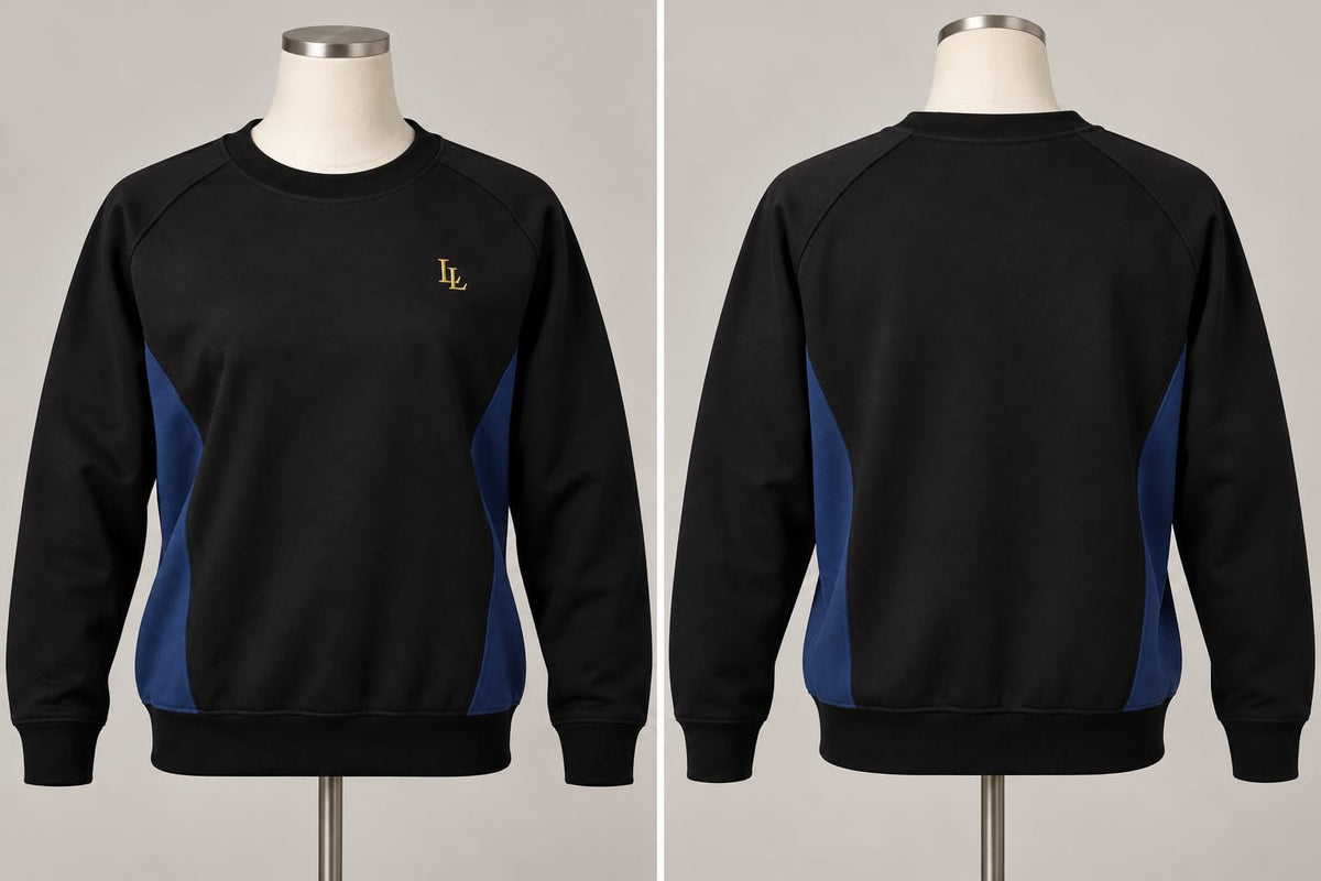Lalesia Light Sweatshirt - Pullover – Schwarz/Blau