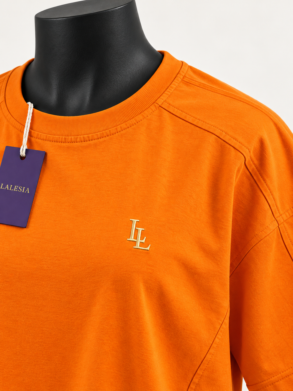 Lalesia Oversize comfort t-shirt Orange – kragen-schulter-ll-logo