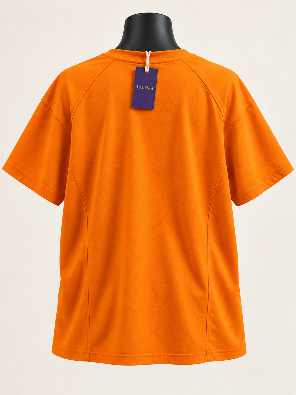 Lalesia Oversize comfort t-shirt Orange – lockere Passform – 06-back