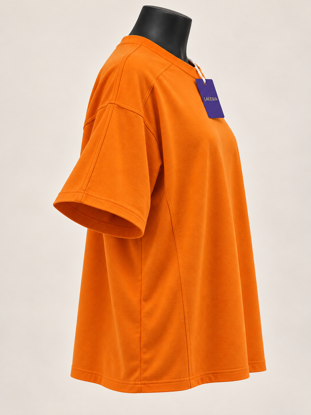 Lalesia Oversize comfort t-shirt Orange – lockere Passform – 08-right